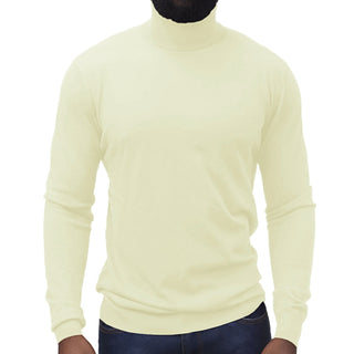 Ivory Traditional Fit Turtleneck Sweater