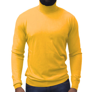 Mustard Traditional Fit Turtleneck Sweater