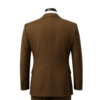 100% Wool 2 Button Modern Fit Tobacco Suit