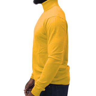 Mustard Traditional Fit Turtleneck Sweater