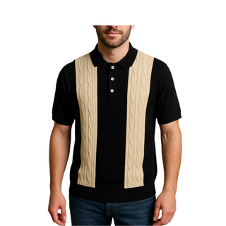 Ps596 Barocco Knit Polo Shirt