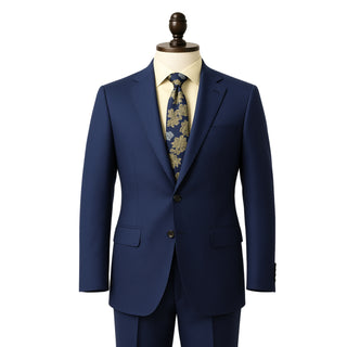 100% Wool 2 Button Modern Fit French Blue Suit