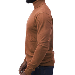 Rust Slim Fit Turtleneck Sweater