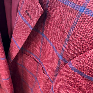 Big Plaid Modern Fit Sportcoat - Berry