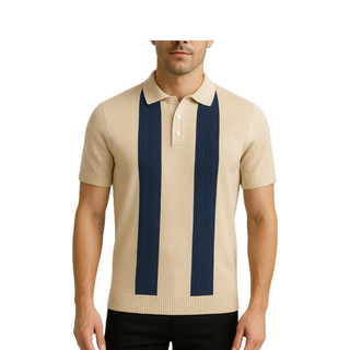 Ps596 Barocco Knit Polo Shirt