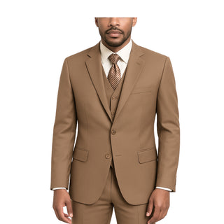 Tan Vested Executive Suit