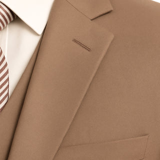 Tan Vested Executive Suit