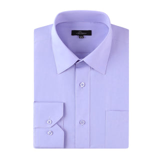 Full Fit Solid Dress Shirt Lavender