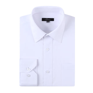 Full Fit Solid Dress Shirt White