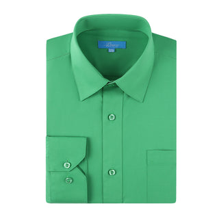 Full Fit Solid Dress Shirt Kelly Green