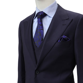 100% Wool 2 Button Modern Fit Blue Suit