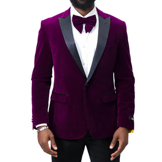 Stretch Slim Fit Velvet Blazer - 7 Colors