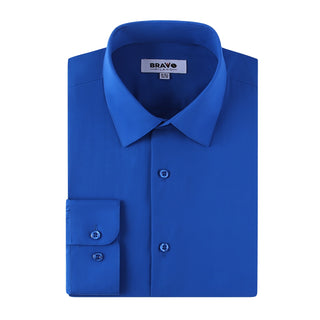 Royal Slim Fit Solid Dress Shirt