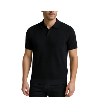 Ps597 Barocco Knit Polo Shirt