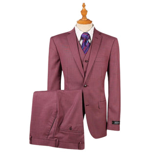 2Bv100 0905-Rs Rose Sharkskin Joseph Michael 2 Button Notch Lapel
