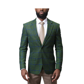 Big Plaid Modern Fit Sportcoat - Green