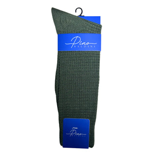 Basket Weave Men's Crew Dress Sock