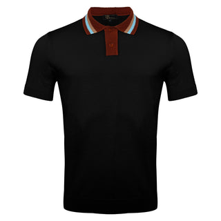Ps598 Barocco Knit Polo Shirt