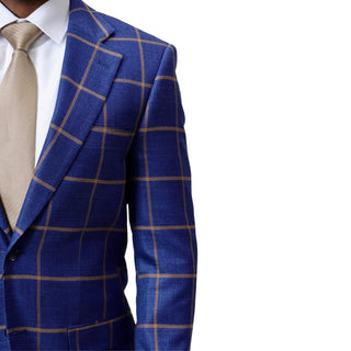Big Plaid Modern Fit Sportcoat - Navy