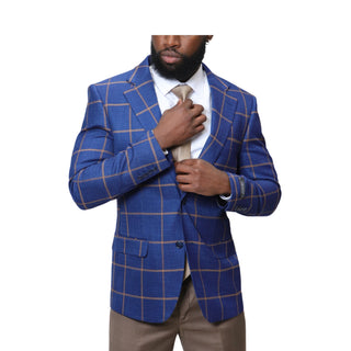 Big Plaid Modern Fit Sportcoat - Navy