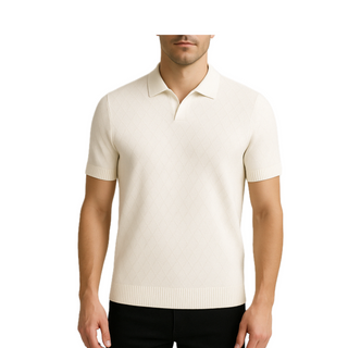Ps597 Barocco Knit Polo Shirt