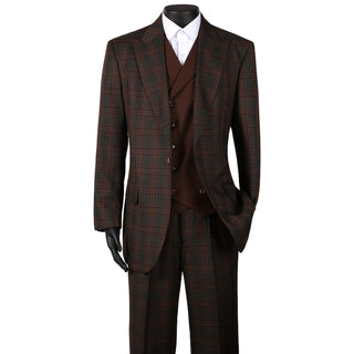 Verona Wide Leg Suit 17019-45 Royal Luxe 2 Button Notch Lapel